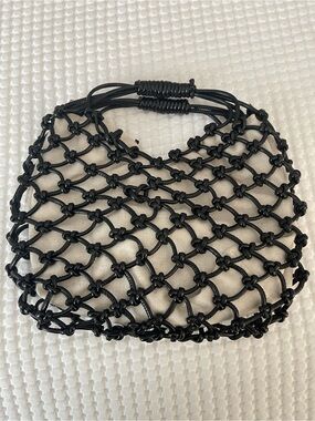 Zara Black Knotted Mesh Mini Bag